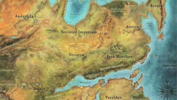 Thedas map. The excellent writers of Dragon Age: Origins 